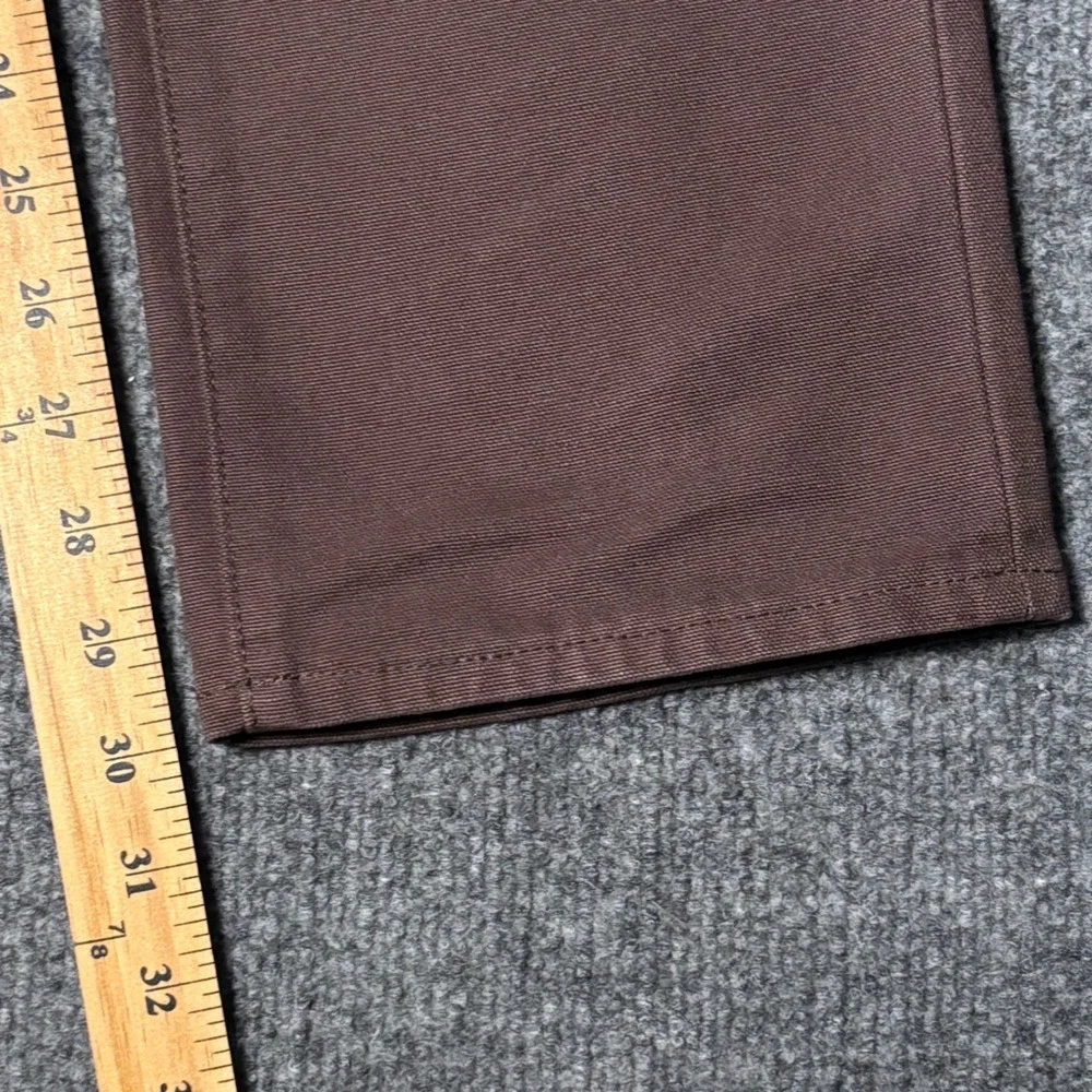 Sid Mashburn Mens Brown 33x30 Cotton Canvas 5-Pocket Pants Button Fly - Picture 10 of 12